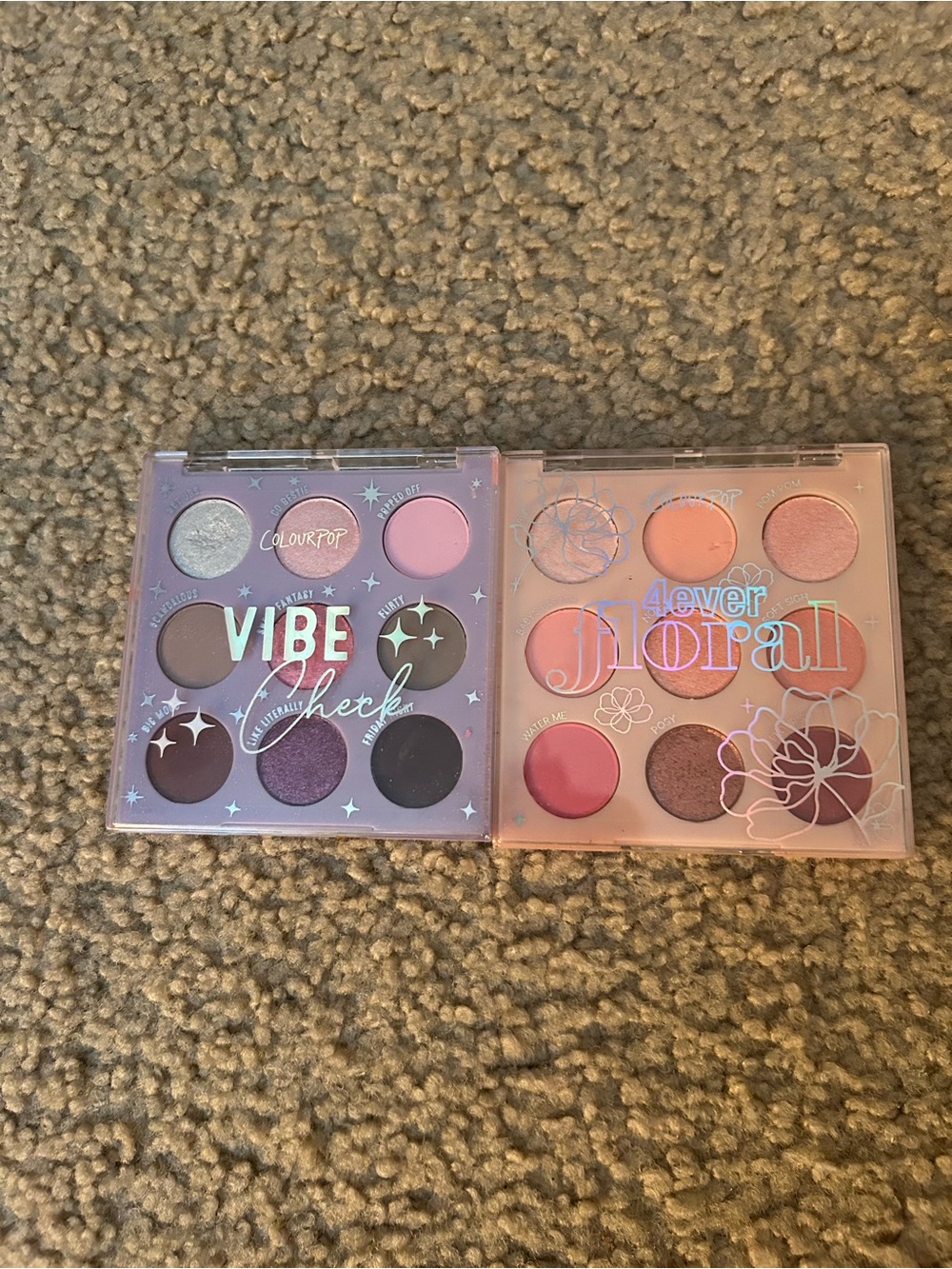 ColourPop Vibe Check & 4ever Floral Palette Set – Pink & Purple Tones